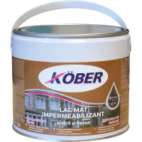 Lac Mat Kober, Impermeabilizant Pentru Piatra Si Beton, 2.5L interior / exterior